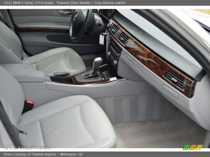 Titanium Silver Metallic / Gray Dakota Leather 2011 BMW 3 Series 335d Sedan