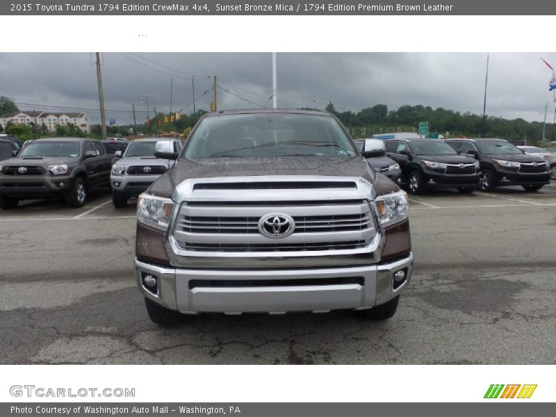 Sunset Bronze Mica / 1794 Edition Premium Brown Leather 2015 Toyota Tundra 1794 Edition CrewMax 4x4