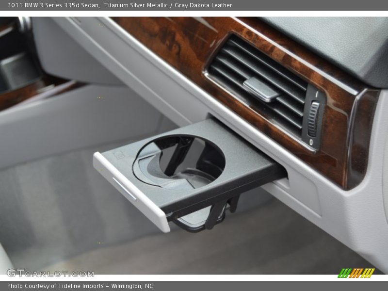 Titanium Silver Metallic / Gray Dakota Leather 2011 BMW 3 Series 335d Sedan