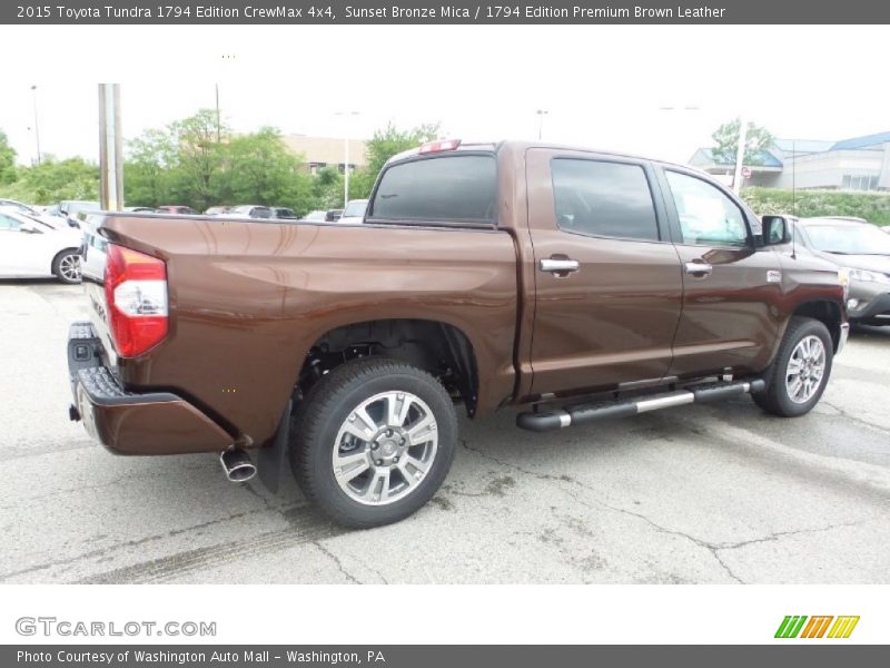 Sunset Bronze Mica / 1794 Edition Premium Brown Leather 2015 Toyota Tundra 1794 Edition CrewMax 4x4
