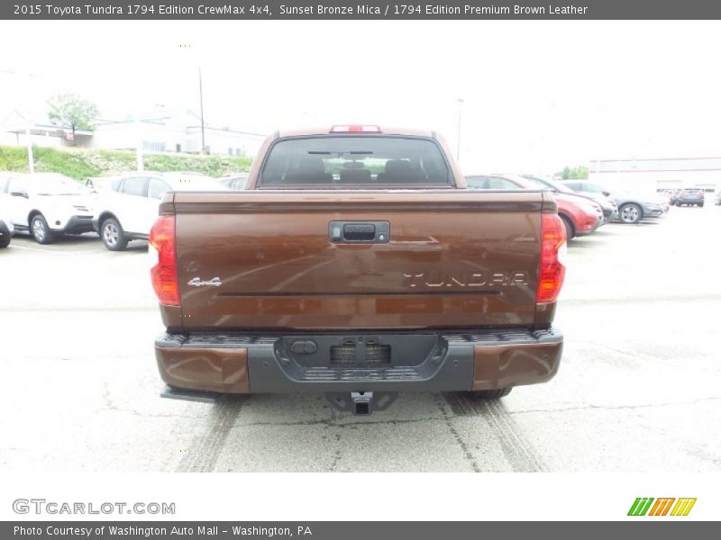 Sunset Bronze Mica / 1794 Edition Premium Brown Leather 2015 Toyota Tundra 1794 Edition CrewMax 4x4