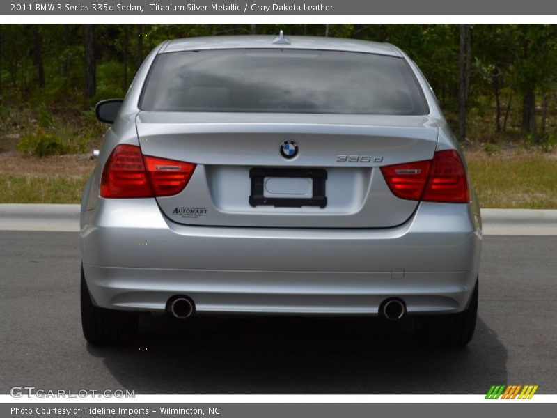 Titanium Silver Metallic / Gray Dakota Leather 2011 BMW 3 Series 335d Sedan