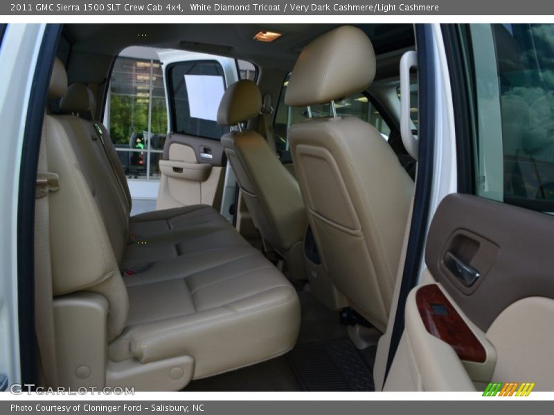 White Diamond Tricoat / Very Dark Cashmere/Light Cashmere 2011 GMC Sierra 1500 SLT Crew Cab 4x4