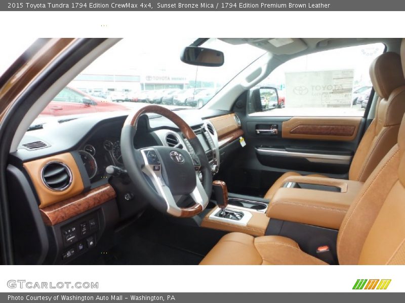 Front Seat of 2015 Tundra 1794 Edition CrewMax 4x4