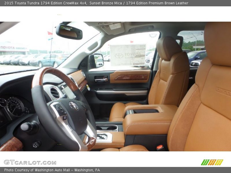 Sunset Bronze Mica / 1794 Edition Premium Brown Leather 2015 Toyota Tundra 1794 Edition CrewMax 4x4