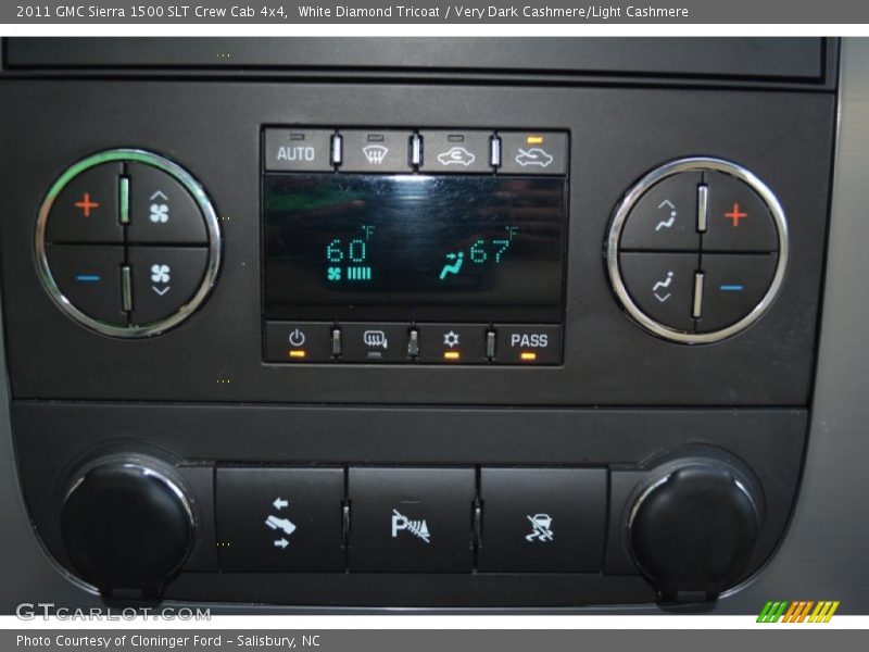 White Diamond Tricoat / Very Dark Cashmere/Light Cashmere 2011 GMC Sierra 1500 SLT Crew Cab 4x4