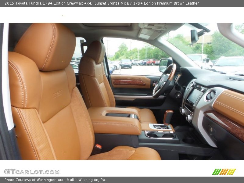 Sunset Bronze Mica / 1794 Edition Premium Brown Leather 2015 Toyota Tundra 1794 Edition CrewMax 4x4