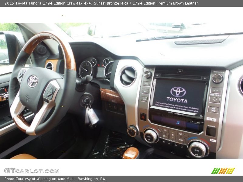 Sunset Bronze Mica / 1794 Edition Premium Brown Leather 2015 Toyota Tundra 1794 Edition CrewMax 4x4