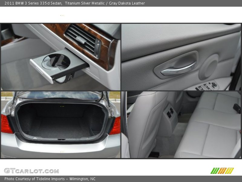 Titanium Silver Metallic / Gray Dakota Leather 2011 BMW 3 Series 335d Sedan