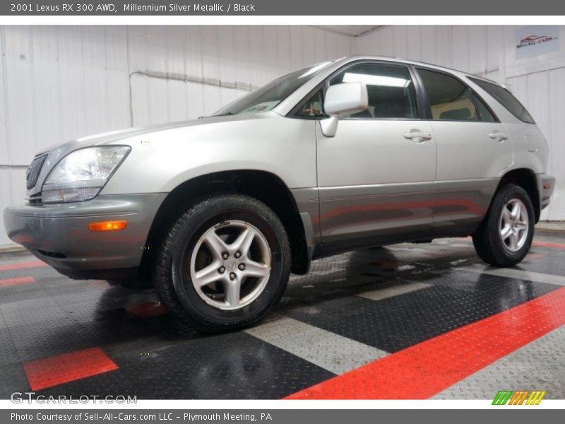 Millennium Silver Metallic / Black 2001 Lexus RX 300 AWD