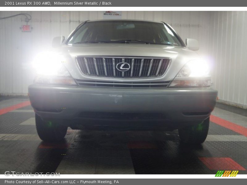 Millennium Silver Metallic / Black 2001 Lexus RX 300 AWD