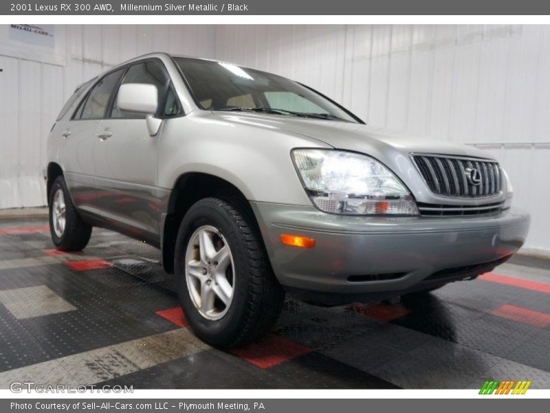 Millennium Silver Metallic / Black 2001 Lexus RX 300 AWD