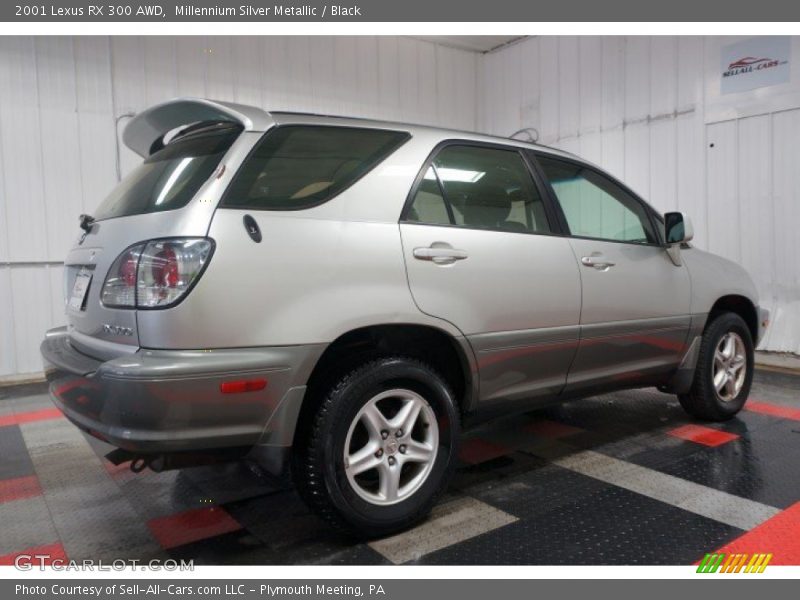 Millennium Silver Metallic / Black 2001 Lexus RX 300 AWD