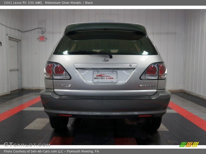 Millennium Silver Metallic / Black 2001 Lexus RX 300 AWD