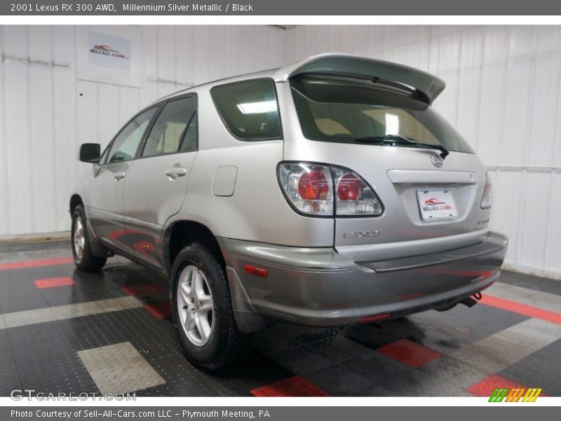 Millennium Silver Metallic / Black 2001 Lexus RX 300 AWD