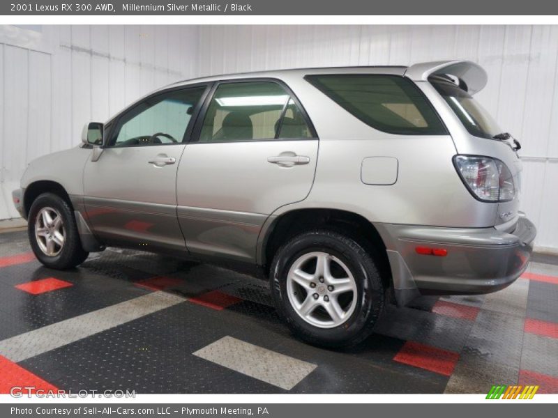Millennium Silver Metallic / Black 2001 Lexus RX 300 AWD