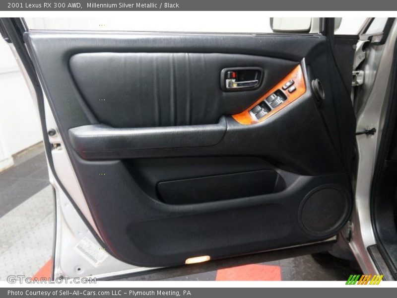 Millennium Silver Metallic / Black 2001 Lexus RX 300 AWD