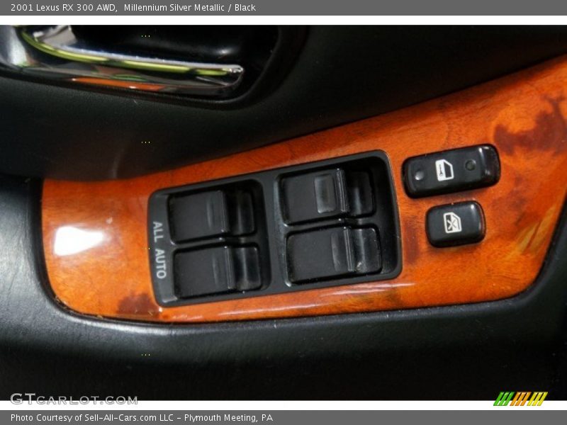 Millennium Silver Metallic / Black 2001 Lexus RX 300 AWD
