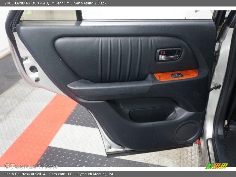 Millennium Silver Metallic / Black 2001 Lexus RX 300 AWD