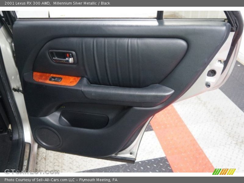 Millennium Silver Metallic / Black 2001 Lexus RX 300 AWD