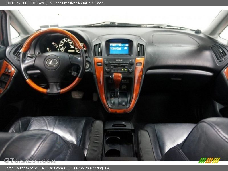 Millennium Silver Metallic / Black 2001 Lexus RX 300 AWD