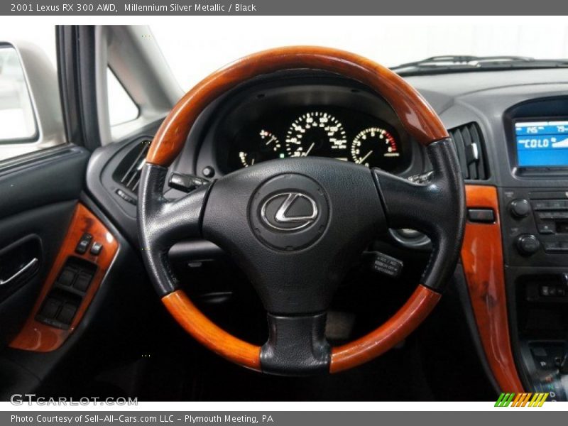 Millennium Silver Metallic / Black 2001 Lexus RX 300 AWD