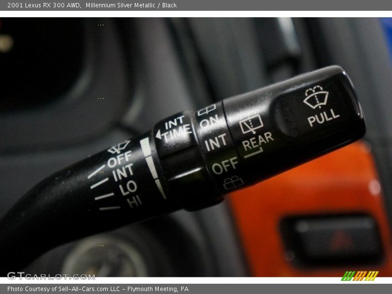Millennium Silver Metallic / Black 2001 Lexus RX 300 AWD
