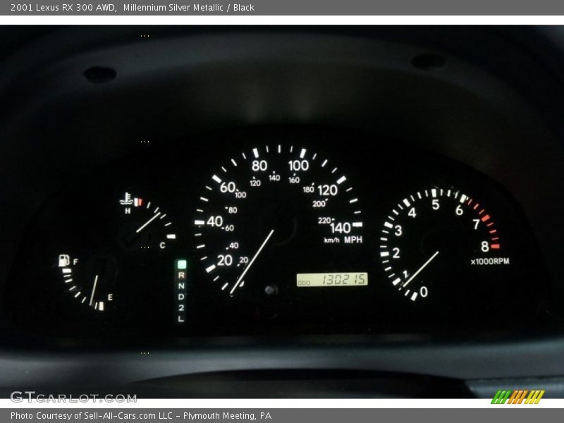 Millennium Silver Metallic / Black 2001 Lexus RX 300 AWD