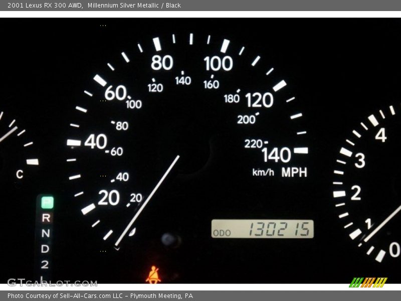 Millennium Silver Metallic / Black 2001 Lexus RX 300 AWD