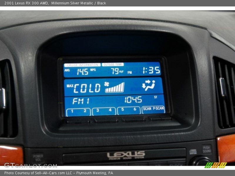 Millennium Silver Metallic / Black 2001 Lexus RX 300 AWD