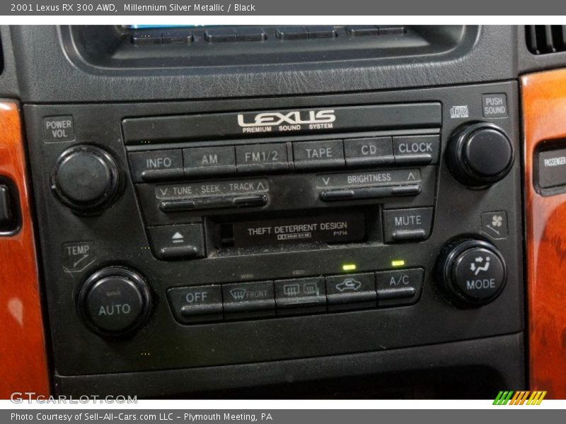 Millennium Silver Metallic / Black 2001 Lexus RX 300 AWD