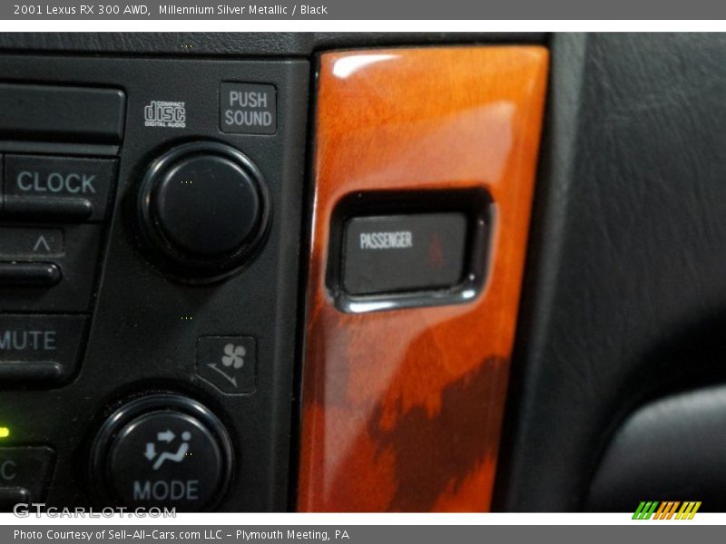 Millennium Silver Metallic / Black 2001 Lexus RX 300 AWD