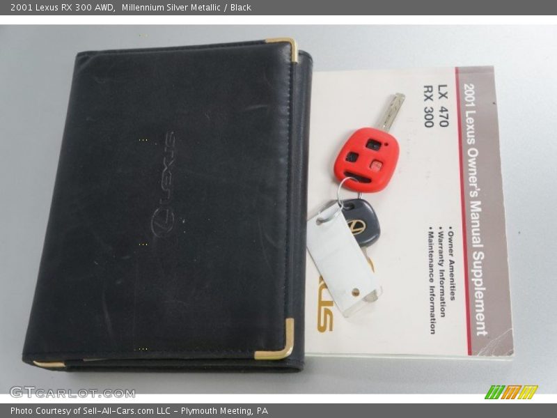 Millennium Silver Metallic / Black 2001 Lexus RX 300 AWD