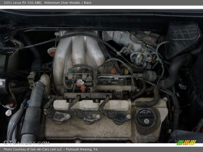 Millennium Silver Metallic / Black 2001 Lexus RX 300 AWD
