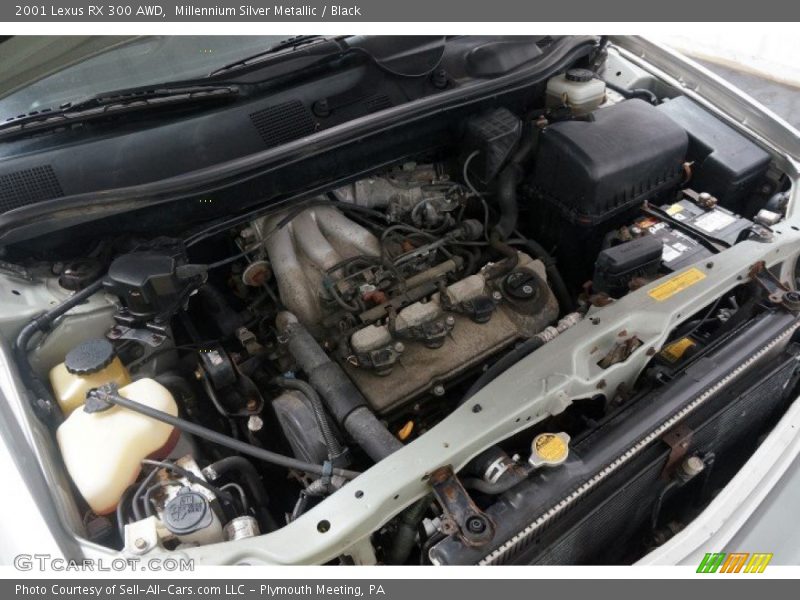 Millennium Silver Metallic / Black 2001 Lexus RX 300 AWD