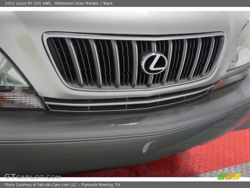 Millennium Silver Metallic / Black 2001 Lexus RX 300 AWD