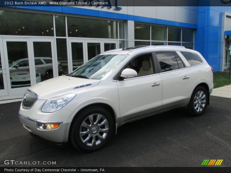 White Diamond Tricoat / Cashmere 2012 Buick Enclave AWD