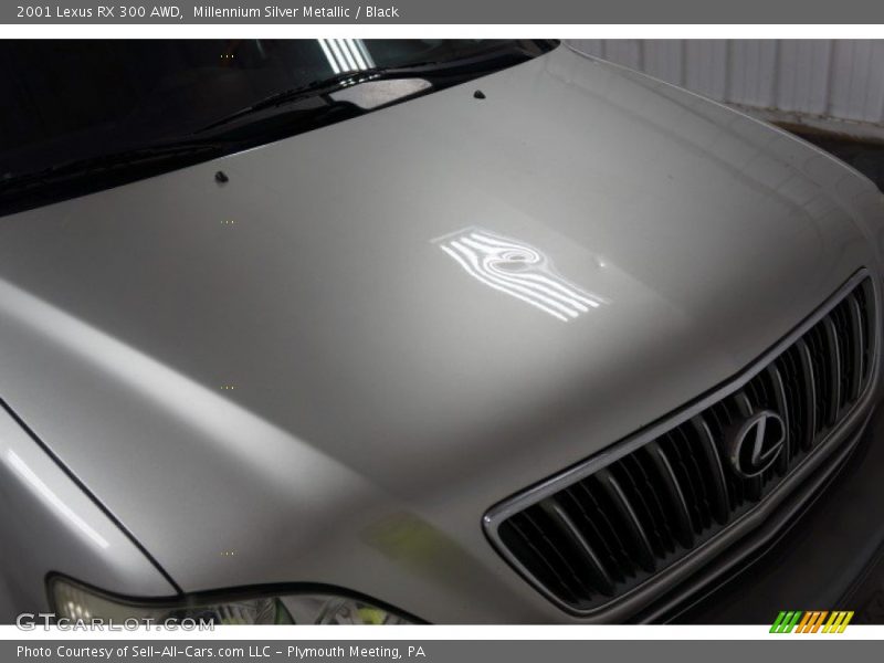 Millennium Silver Metallic / Black 2001 Lexus RX 300 AWD