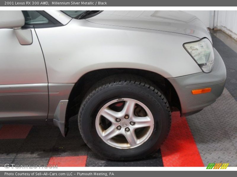 Millennium Silver Metallic / Black 2001 Lexus RX 300 AWD