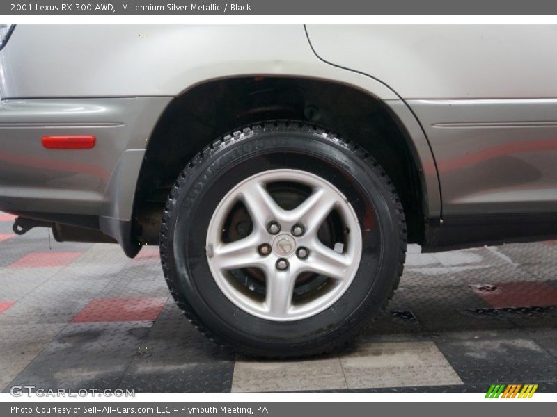 Millennium Silver Metallic / Black 2001 Lexus RX 300 AWD
