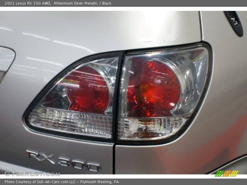 Millennium Silver Metallic / Black 2001 Lexus RX 300 AWD