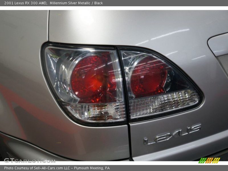 Millennium Silver Metallic / Black 2001 Lexus RX 300 AWD