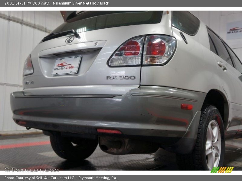 Millennium Silver Metallic / Black 2001 Lexus RX 300 AWD