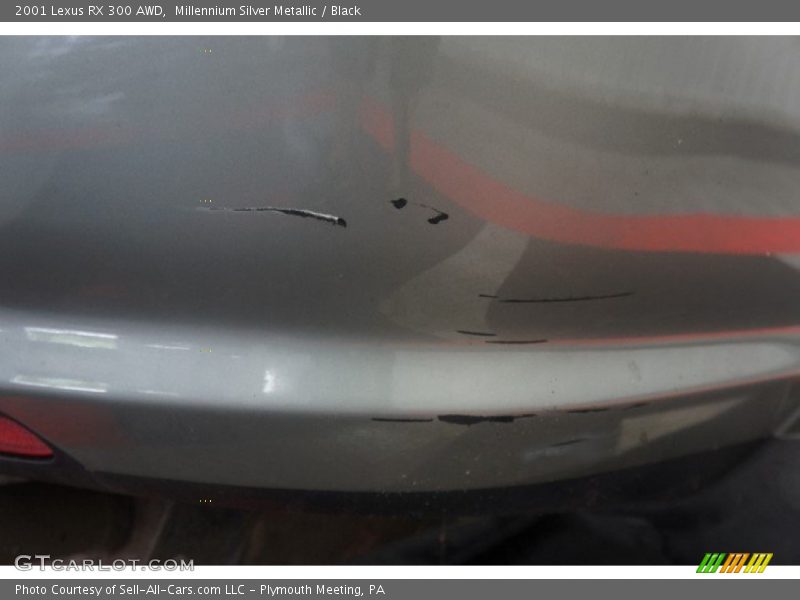 Millennium Silver Metallic / Black 2001 Lexus RX 300 AWD