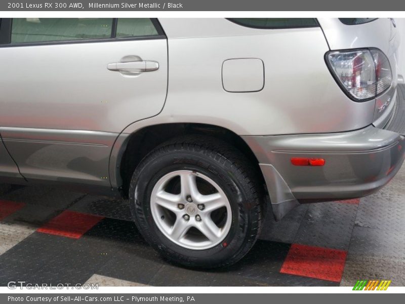 Millennium Silver Metallic / Black 2001 Lexus RX 300 AWD