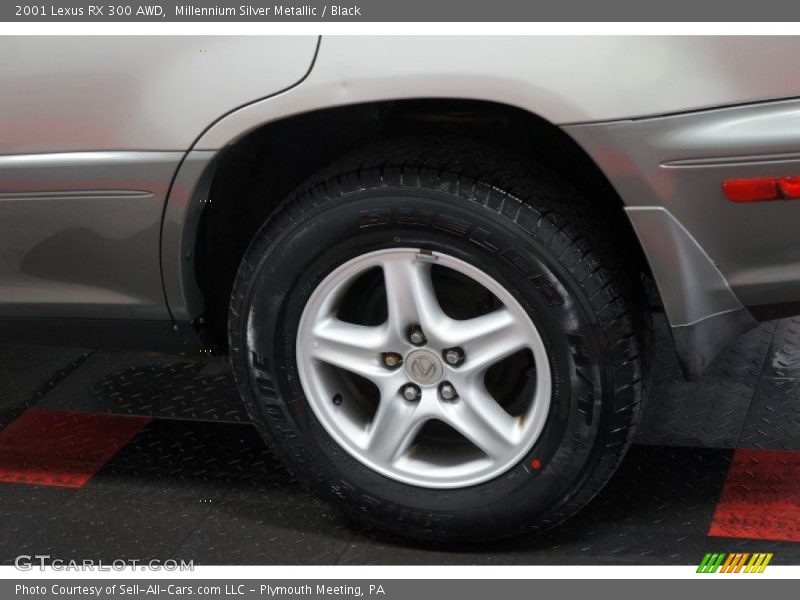 Millennium Silver Metallic / Black 2001 Lexus RX 300 AWD