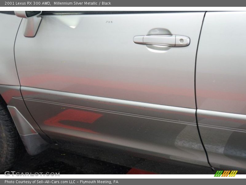 Millennium Silver Metallic / Black 2001 Lexus RX 300 AWD