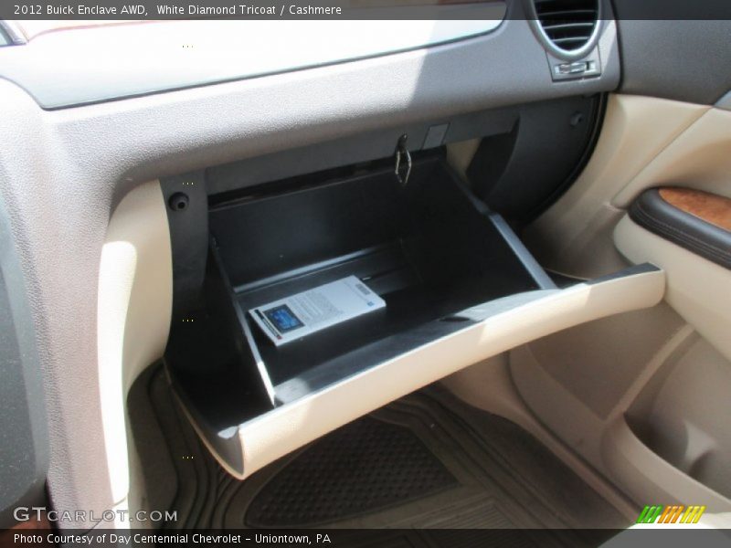 White Diamond Tricoat / Cashmere 2012 Buick Enclave AWD