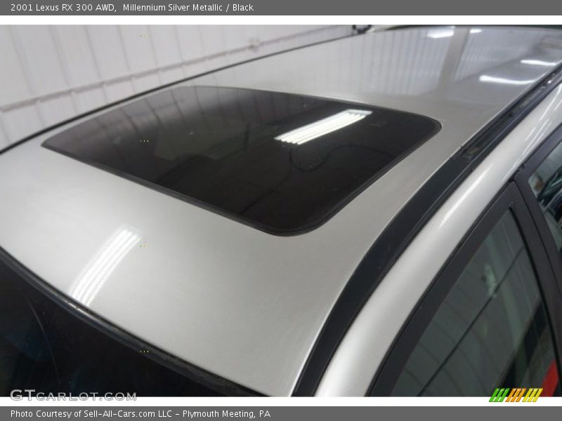 Millennium Silver Metallic / Black 2001 Lexus RX 300 AWD