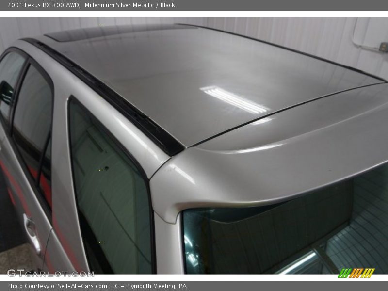 Millennium Silver Metallic / Black 2001 Lexus RX 300 AWD